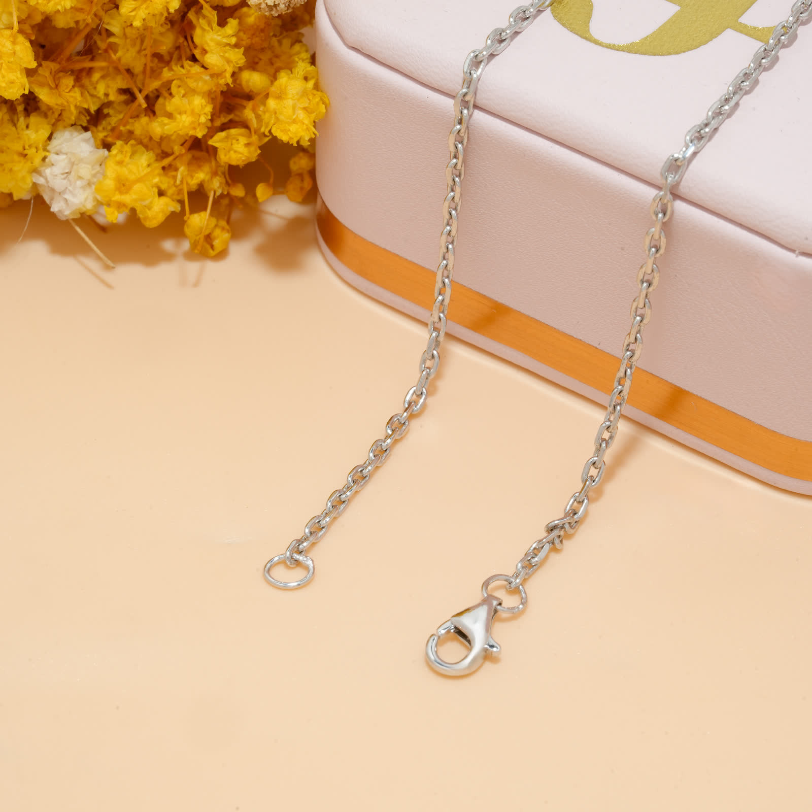 Round Moissanite Graduated Necklace in Sterling Silver - View 8