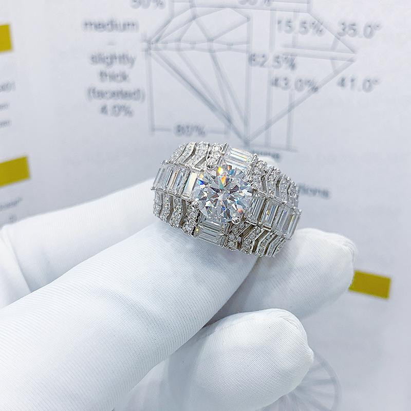 EJMR1102 Men's Diamond White Gold Promise Rings