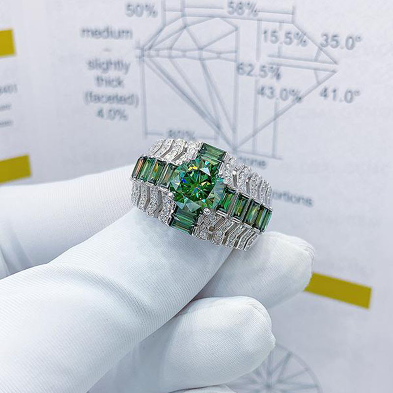 EJMR1110 Men's Diamond White Gold Promise Rings