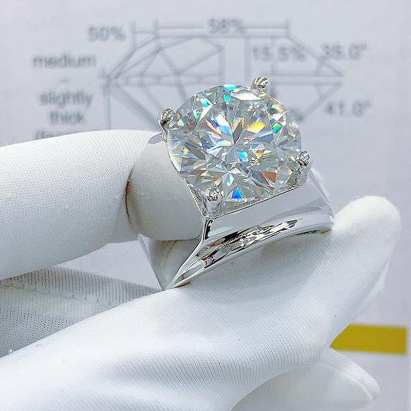 EJMR1202 Men's Diamond White Gold Promise Rings