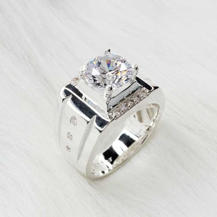 EJMR1082 Men's Diamond White Gold Promise Rings