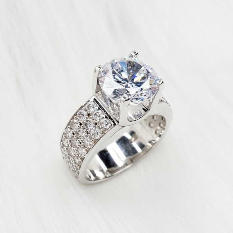 EJMR1080 Men's Diamond White Gold Promise Rings