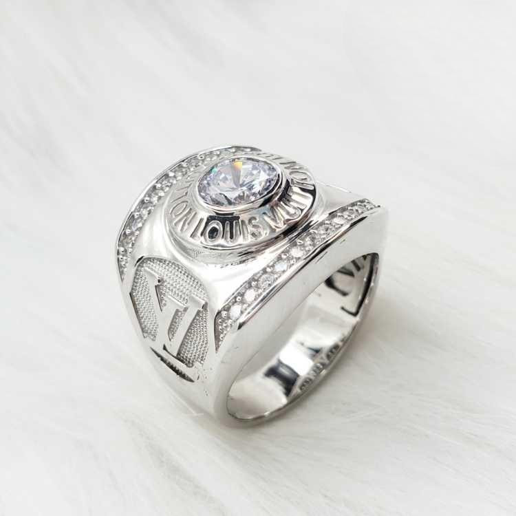 EJMR1081 Men's Diamond White Gold Promise Rings