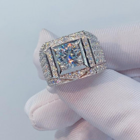 EJMR1107 Men's Diamond White Gold Promise Rings