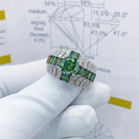 EJMR1110 Men's Diamond White Gold Promise Rings