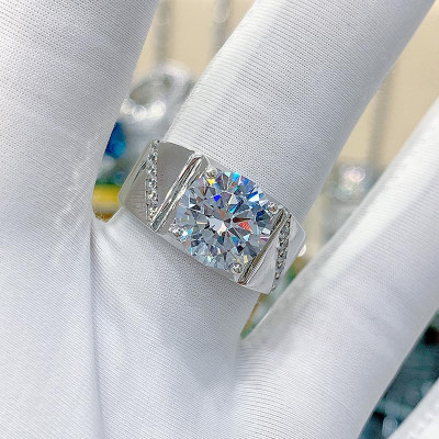 EJMR1203 Men's Diamond White Gold Promise Rings