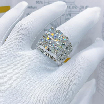 EJMR1098 Men's Diamond White Gold Promise Rings