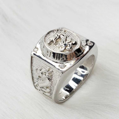 EJMR1083 Men's Diamond White Gold Promise Rings