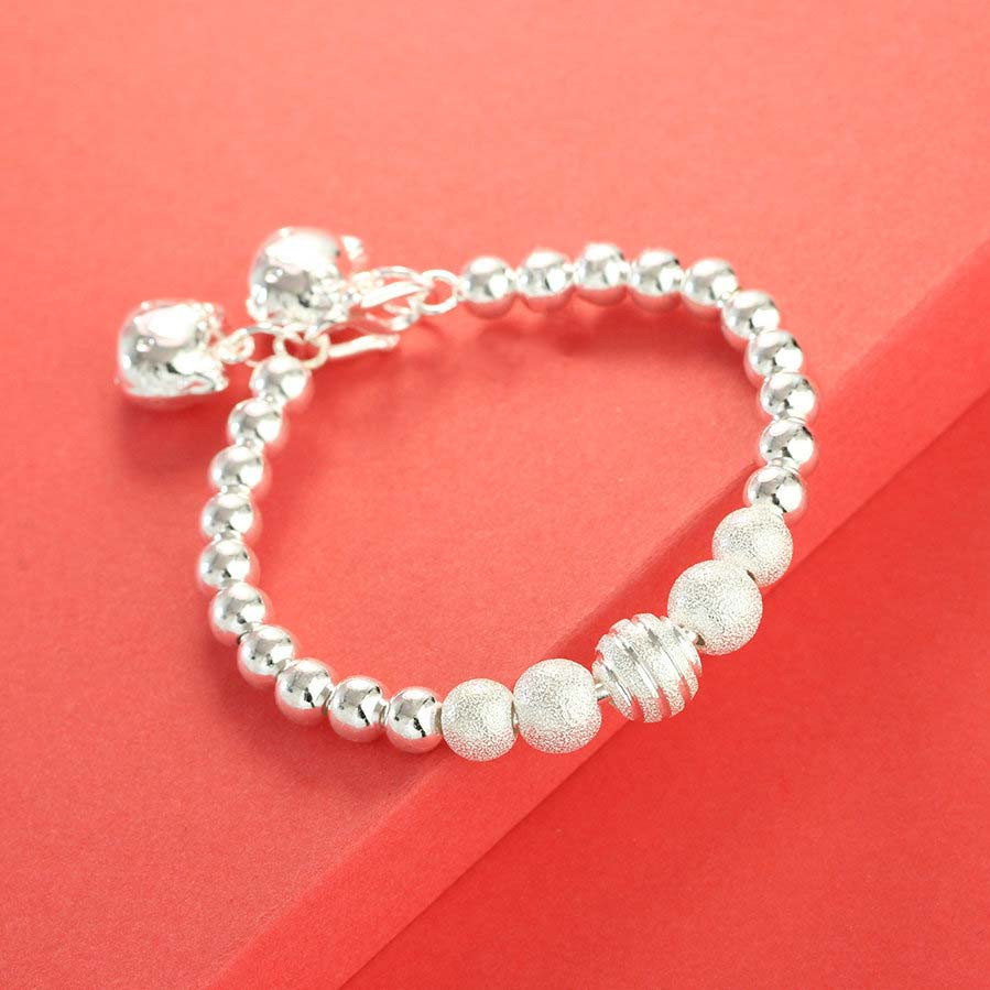 Silver bracelet for baby with name engraved upon request SBR1028