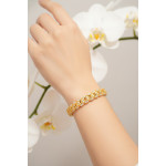 Gold-Tone Scroll Link Bracelet - View 7
