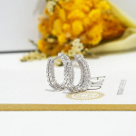 Multi-Row Hoop Earrings in Gold-Plated Sterling Silver - View 4