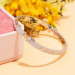 Circle Station Bangle in Plated Sterling Silver - View 5