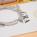 Solitaire Bangle in Platinum-Plated Sterling Silver - side view