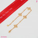 Four-Petal Floral Station Bracelet in 18K Gold-Plated Sterling Silver - detail view 1