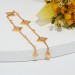 Four-Petal Floral Station Bracelet in 18K Gold-Plated Sterling Silver - detail view 2