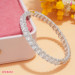 Round Stone Tennis Bracelet in Platinum-Plated Sterling Silver - detail view 2