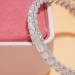 Round Stone Tennis Bracelet in Platinum-Plated Sterling Silver - detail view 4