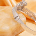 Coin and Money Bag Bangle Bracelet in Platinum-Plated Silver - detail view 4