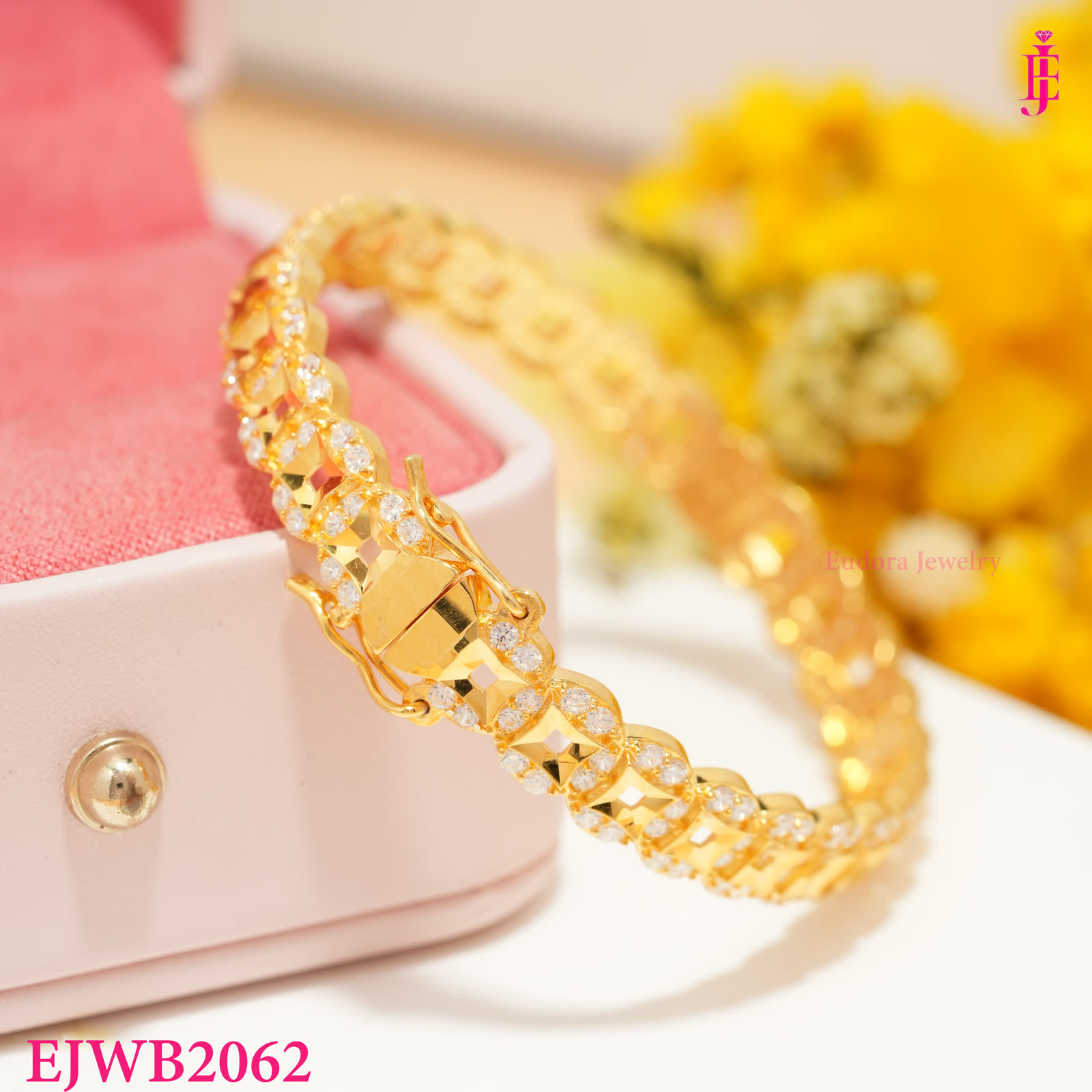 Gold-Tone Scroll Link Bracelet - alternate view
