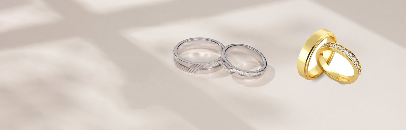 Matching couple's rings