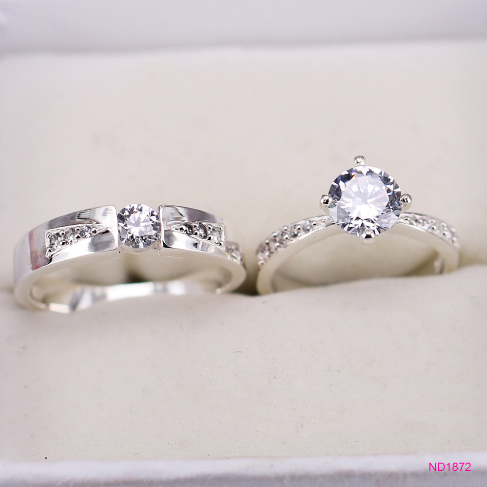 Couple Rings ND1872 Silver Couple Rings