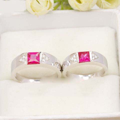 Silver Couple Rings